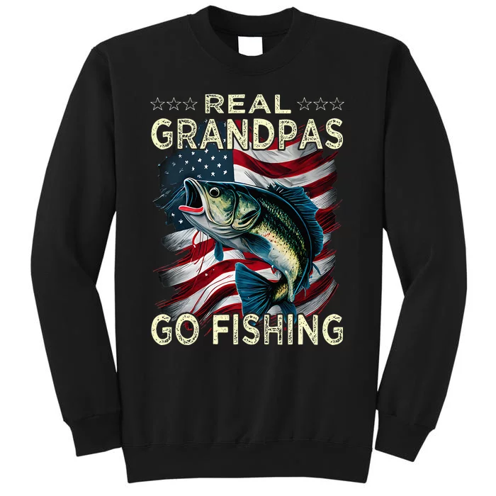 Real Grandpas Go Fishing Largemouth Bass Sweatshirt