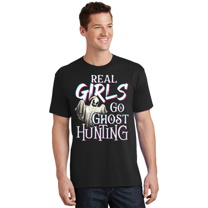 Real Go Ghost Hunting Paranormal Halloween Activity T-Shirt