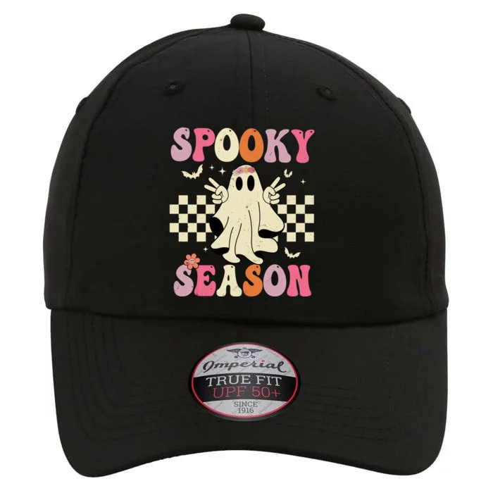 Retro Groovy Ghost Spooky Season Ghost Boo Halloween Costume Cute Gift The Original Performance Cap