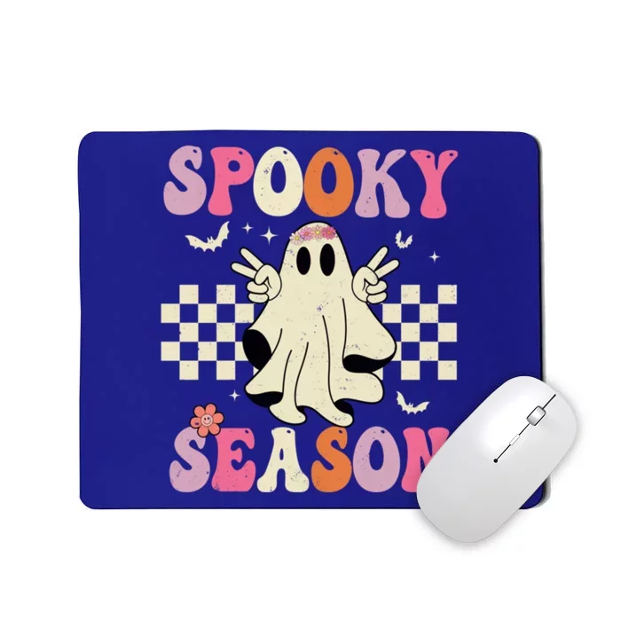 Retro Groovy Ghost Spooky Season Ghost Boo Halloween Costume Cute Gift Mousepad