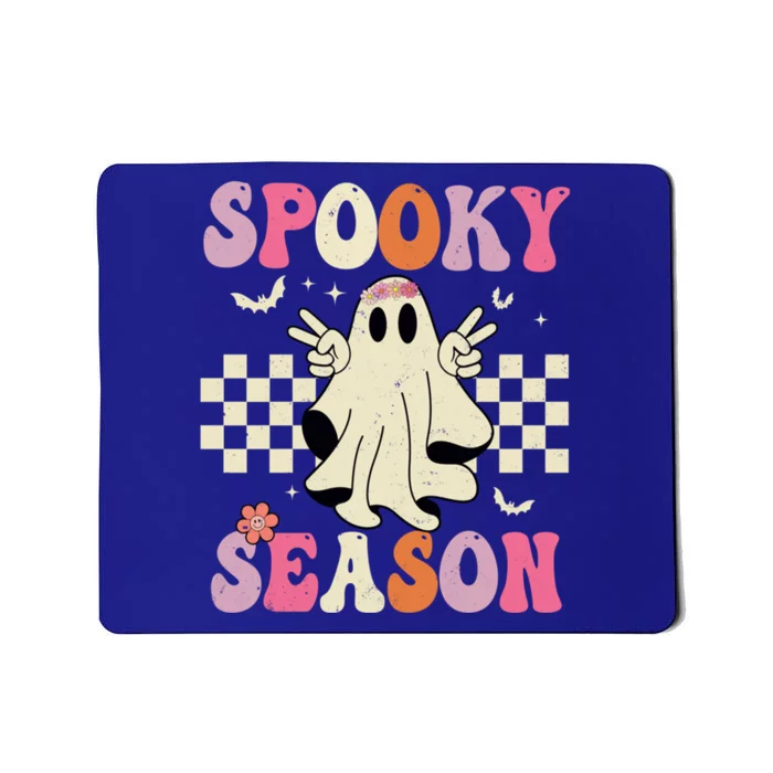 Retro Groovy Ghost Spooky Season Ghost Boo Halloween Costume Cute Gift Mousepad