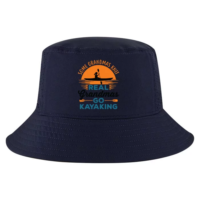 Real Grandmas Go Kayaking Yak Kayak Canoe Kayaker Cool Comfort Performance Bucket Hat