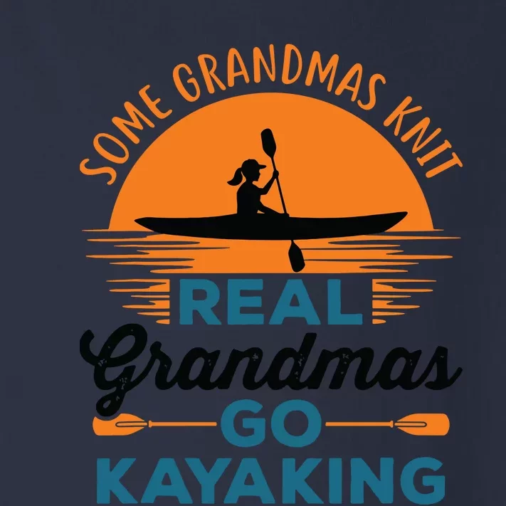 Real Grandmas Go Kayaking Yak Kayak Canoe Kayaker Toddler Long Sleeve Shirt