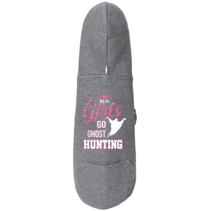 Real Go Ghost Hunting Gifts For Ghost Hunters Doggie 3-End Fleece Hoodie