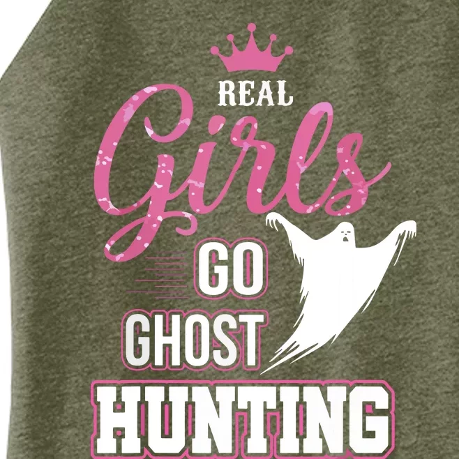 Real Go Ghost Hunting Gifts For Ghost Hunters Women’s Perfect Tri Rocker Tank