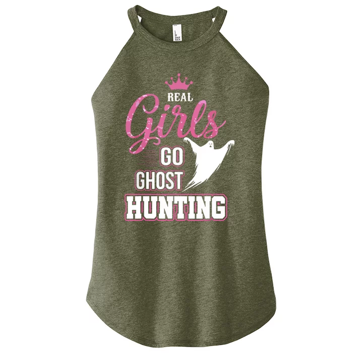 Real Go Ghost Hunting Gifts For Ghost Hunters Women’s Perfect Tri Rocker Tank