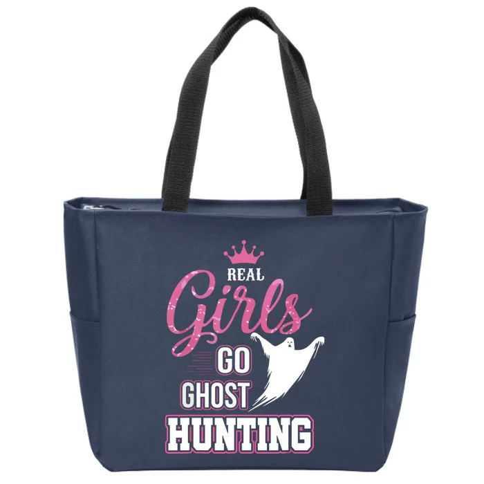 Real Go Ghost Hunting Gifts For Ghost Hunters Zip Tote Bag