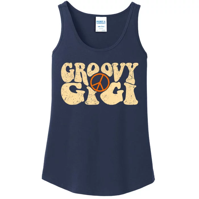 Retro Groovy Gigi Aesthetic Nostalgia 60's 70's Retro Gigi Ladies Essential Tank