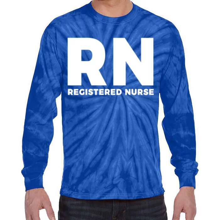 Rn Great Gift Nurse Graduation Gift Tie-Dye Long Sleeve Shirt