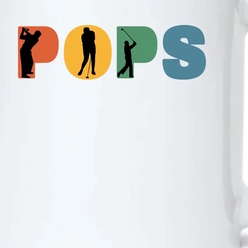 Retro Golf Grandpa Golfer Pops Grandfather Gift Black Color Changing Mug