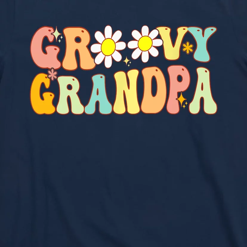 Retro Groovy Grandpa Birthday Matching Family Father's Day T-Shirt