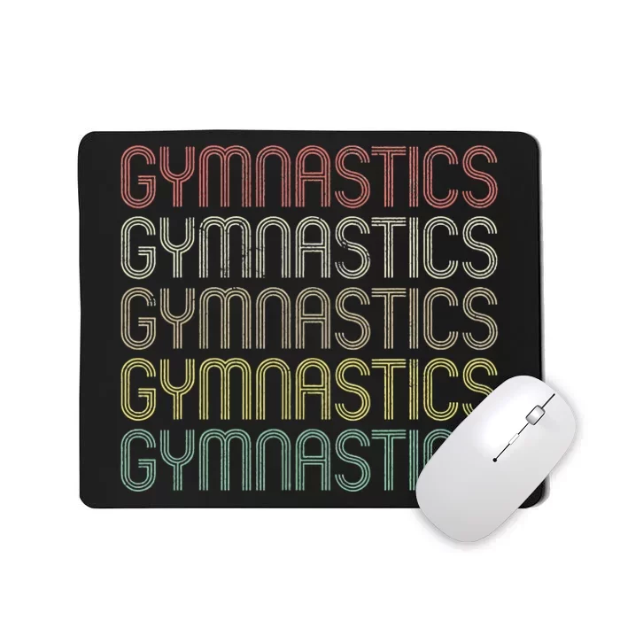 Retro Gymnastics Gymnast Lover Gym Workout Cheerleading Mousepad