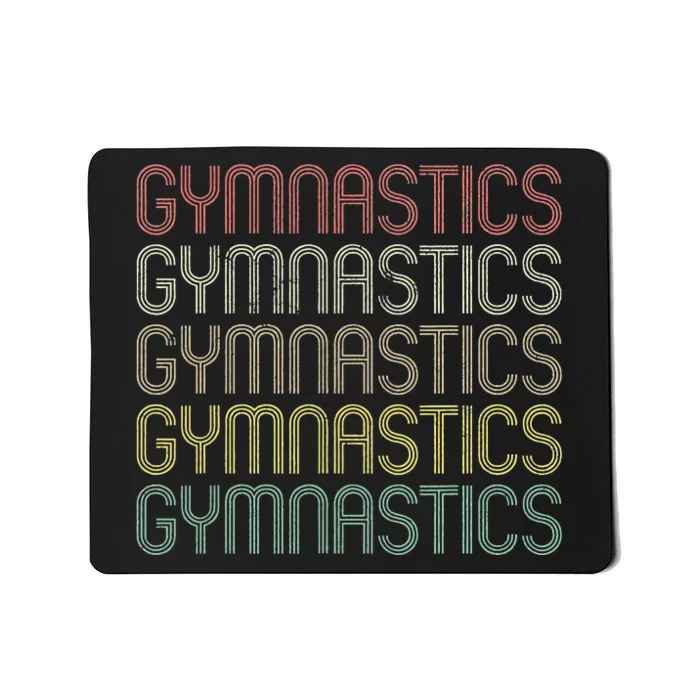 Retro Gymnastics Gymnast Lover Gym Workout Cheerleading Mousepad