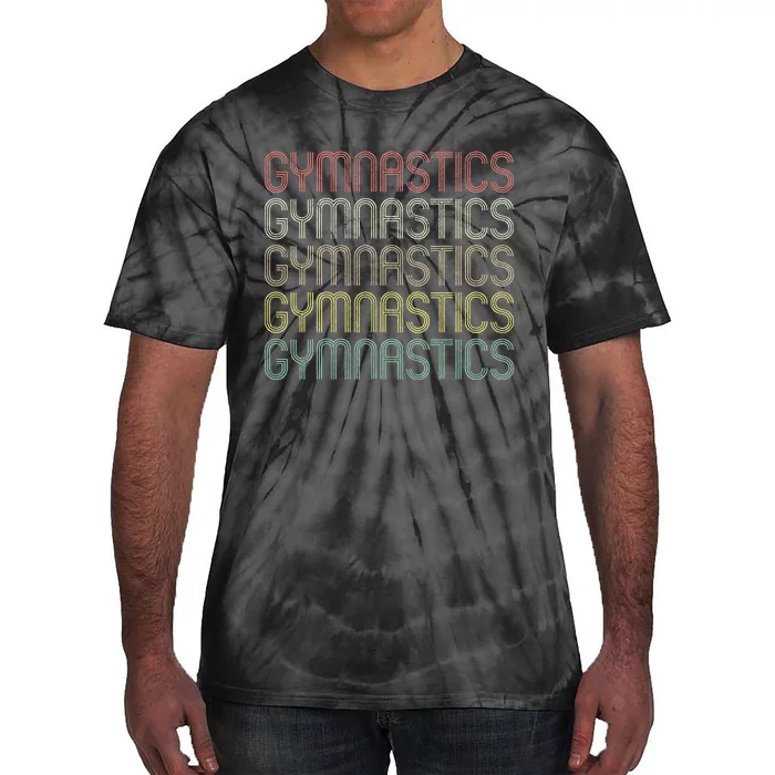 Retro Gymnastics Gymnast Lover Gym Workout Cheerleading Tie-Dye T-Shirt