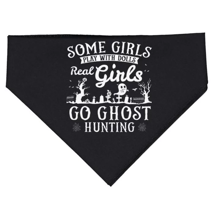 Real Go Ghost Hunting Ghosts Paranormal Researcher USA-Made Doggie Bandana