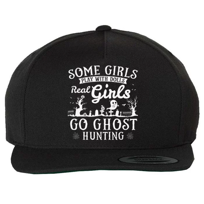 Real Go Ghost Hunting Ghosts Paranormal Researcher Wool Snapback Cap