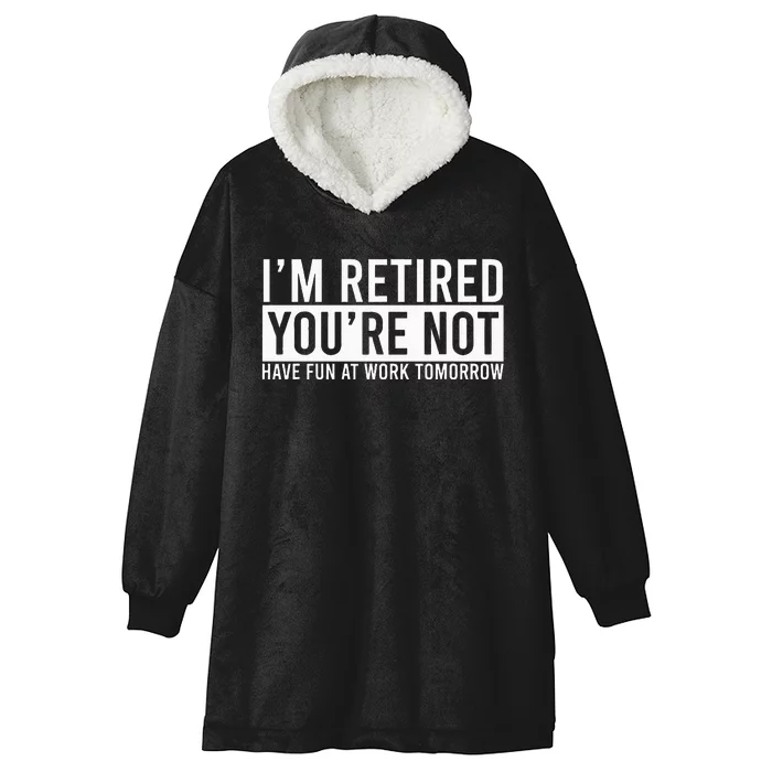 Retirement Gifts Humorous Retirement Hooded Wearable Blanket