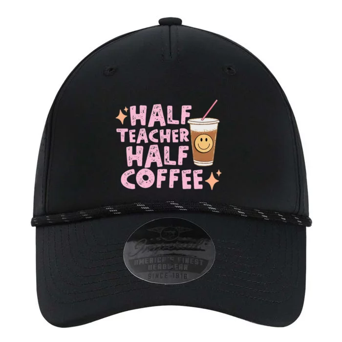 Retro Groovy Half Teacher Half Coffee Happy Teachers Day Gift Performance The Dyno Cap