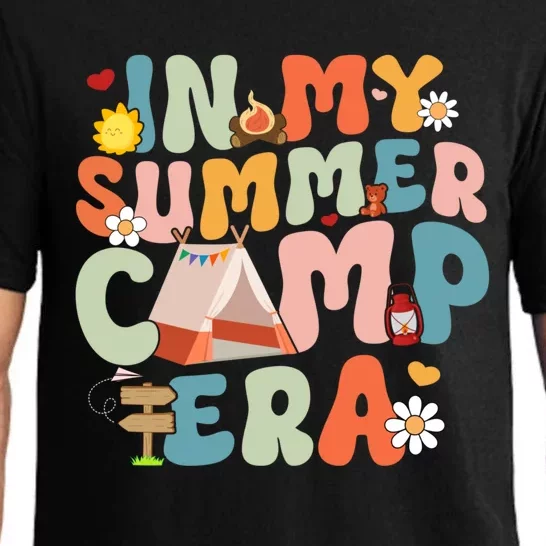 Retro Groovy In My Summer Camp Era Summer Camp Camping Funny Christmas In July Pajama Set