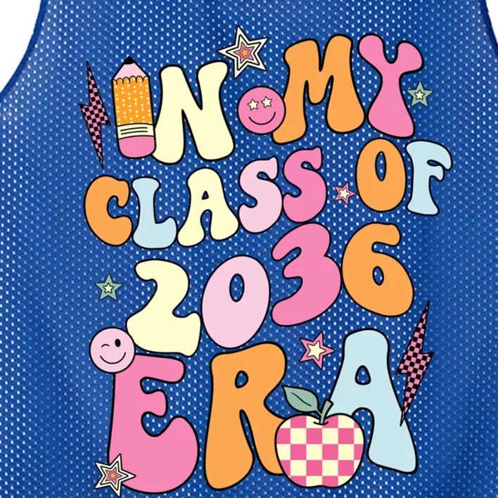 Retro Groovy In My Class Of 2036 Era Class Of 2036 Graduate Gift Mesh Reversible Basketball Jersey Tank