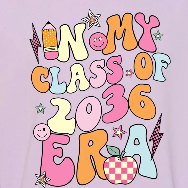 Retro Groovy In My Class Of 2036 Era Class Of 2036 Graduate Gift Garment-Dyed Sweatshirt