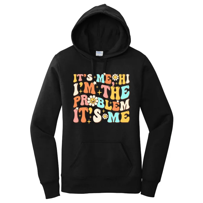 Retro Groovy I'm A Problem Sarcasm Humor Funny Cute Women's Pullover Hoodie