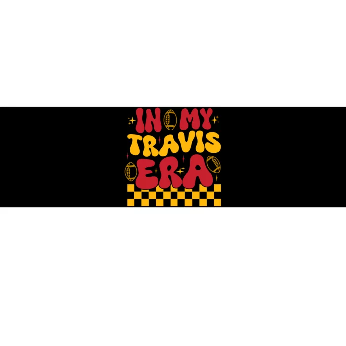 Retro Groovy In My Travis Era Bumper Sticker