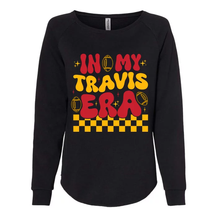 Retro Groovy In My Travis Era Womens California Wash Sweatshirt