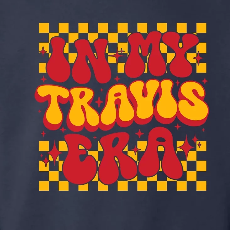 Retro Groovy In My Travis Era Toddler Hoodie