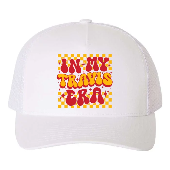 Retro Groovy In My Travis Era Yupoong Adult 5-Panel Trucker Hat