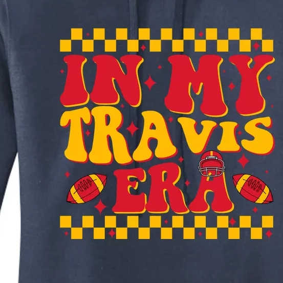 Retro Groovy In My Travis Era Women's Pullover Hoodie