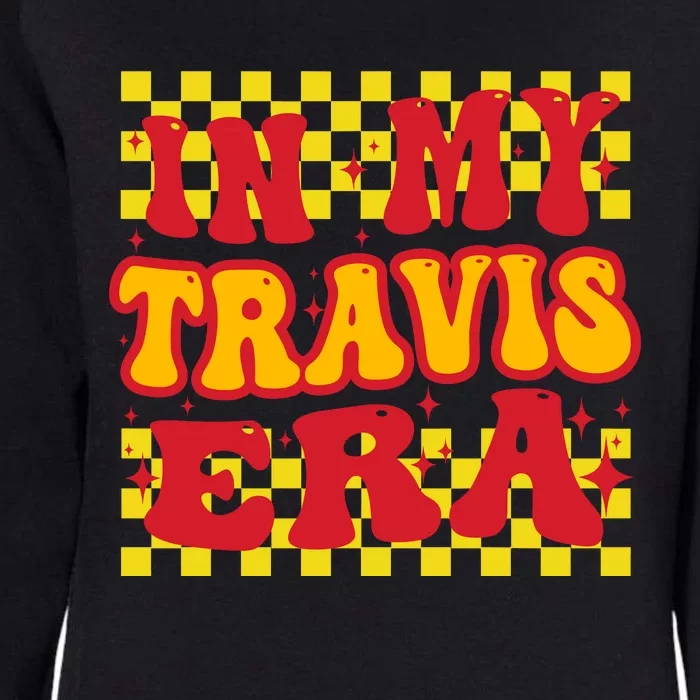 Retro Groovy In My Travis Era Womens California Wash Sweatshirt