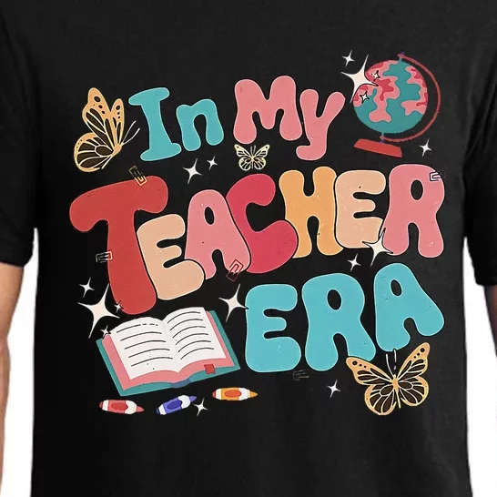 Retro Groovy In My Teacher Era Teaching Life Back To School Pajama Set