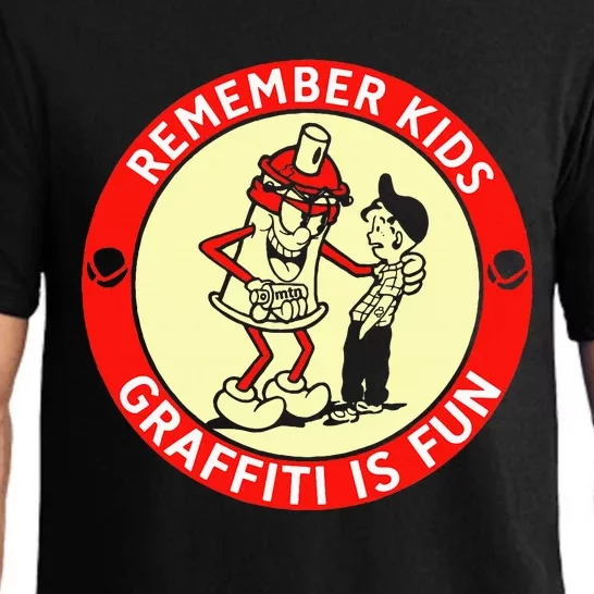 Remember Graffiti Is Fun Pajama Set