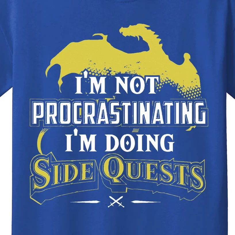 Rpg Gamer Im Doing Side Quests Kids T-Shirt