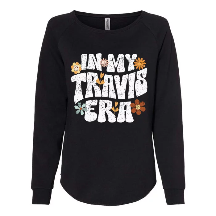 Retro Groovy In My Travis Era Womens California Wash Sweatshirt