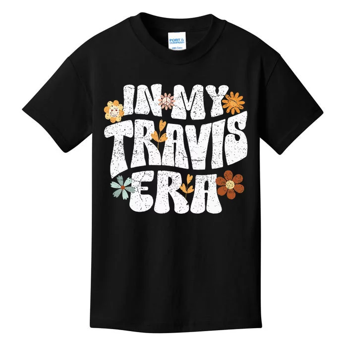 Retro Groovy In My Travis Era Kids T-Shirt