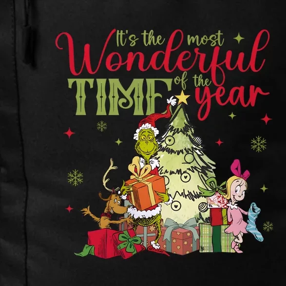 Retro Grinchmas Its The Most Wonderful Time Of The Year Daily Commute Backpack