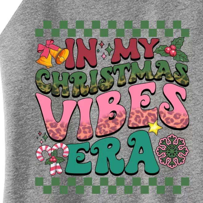 Retro Groovy In My Christmas Vibes Era Xmas Matching Pajamas Great Gift Women’s Perfect Tri Rocker Tank