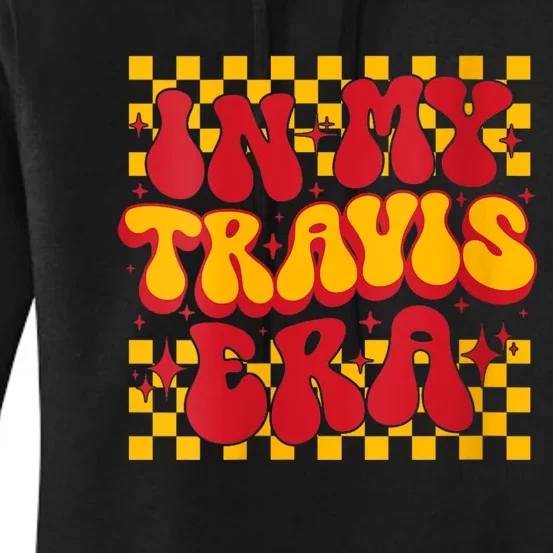 Retro Groovy In My Travis Era Women's Pullover Hoodie