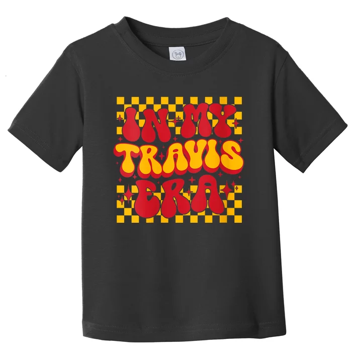 Retro Groovy In My Travis Era Toddler T-Shirt