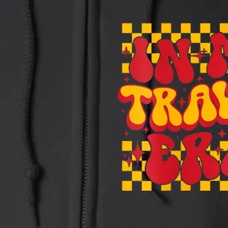 Retro Groovy In My Travis Era Full Zip Hoodie