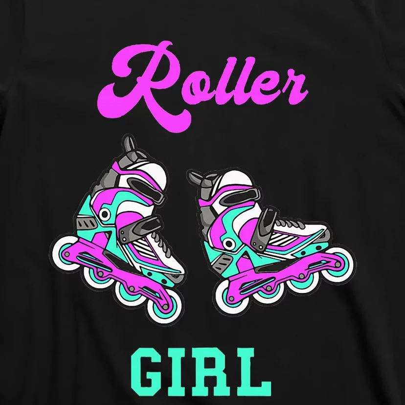 Roller Girl Inline Skating Roller Blades Derby Skater Sport T-Shirt