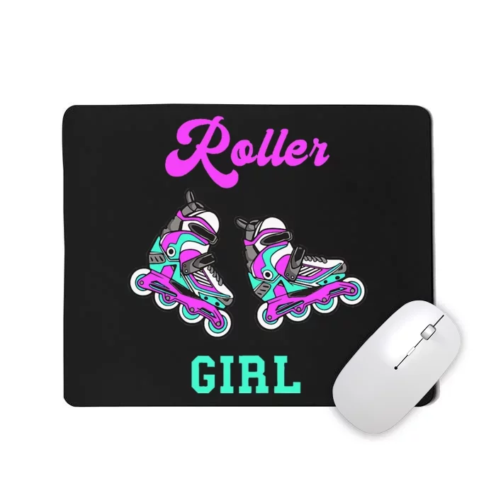 Roller Girl Inline Skating Roller Blades Derby Skater Sport Mousepad