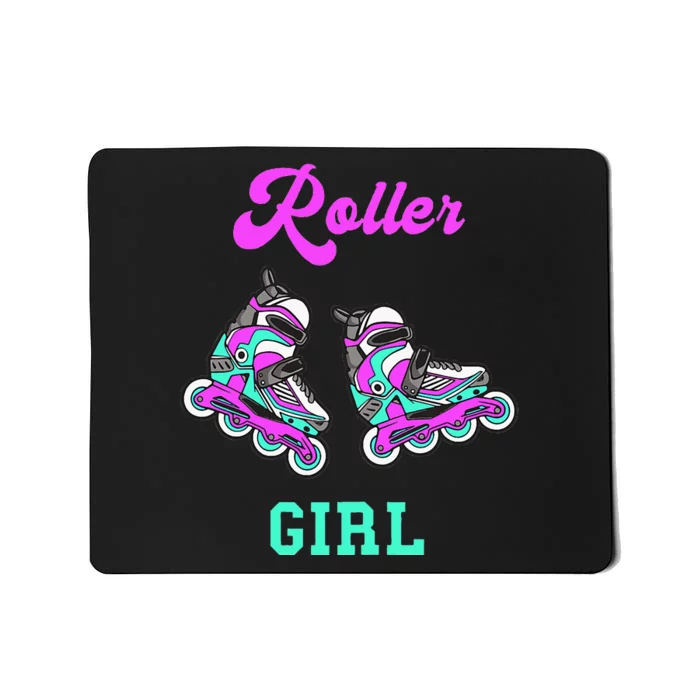 Roller Girl Inline Skating Roller Blades Derby Skater Sport Mousepad