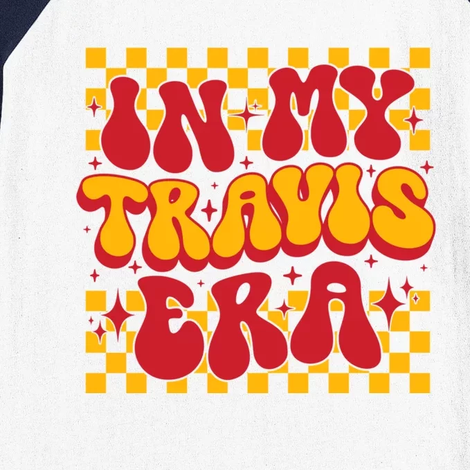 Retro Groovy In My Travis Era Baseball Sleeve Shirt