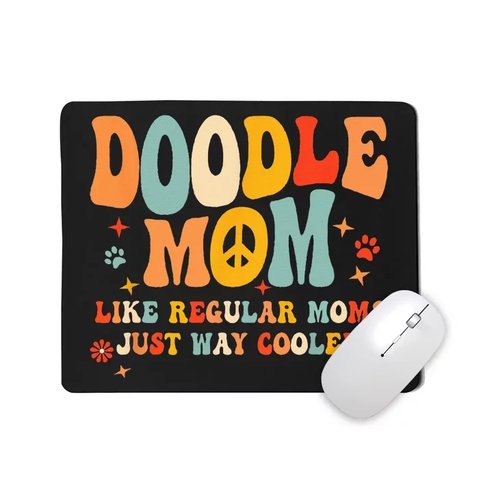 Retro Groovy It's Me The Cool Doodle Mom Gift Mousepad