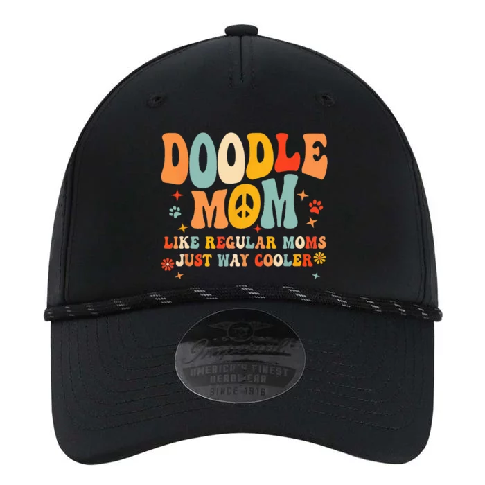 Retro Groovy It's Me The Cool Doodle Mom Gift Performance The Dyno Cap