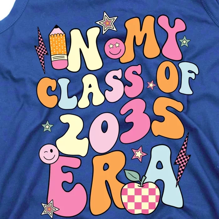 Retro Groovy In My Class Of 2035 Era Class Of 2035 Graduate Cool Gift Tank Top