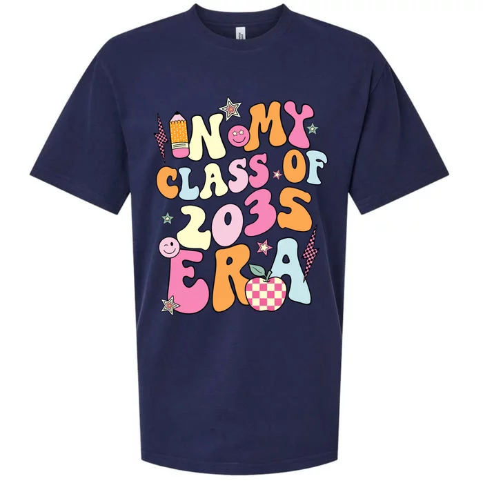 Retro Groovy In My Class Of 2035 Era Class Of 2035 Graduate Cool Gift Sueded Cloud Jersey T-Shirt